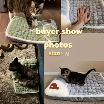 Four Seasons Dog Mat, Universal Kennel, Sleeping Nest with Winter Removable And Washable Floor Mat, Dog Sleeping Mat, Pet Soft Spine Protection, Dog Bed, Pet Sleeping Pad, Removable Mat, Square Pet Bed, Highquality Pet Mat, B