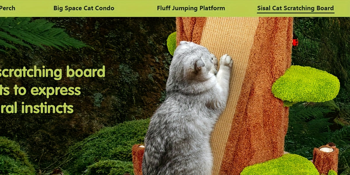 88.6" Extra Large Cat Tree Tower, Solid Wood Cat Tree, Luxury Cat Stuff Clearance, Cat Bed for Multi-Cat Households, Cat Toys for Indoor, Cat Scratcher, Cat Condo, Local Warehouse Cat House, Cat Scratching Post, Cat Climbe Fu