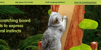 88.6" Extra Large Cat Tree Tower, Solid Wood Cat Tree, Luxury Cat Stuff Clearance, Cat Bed for Multi-Cat Households, Cat Toys for Indoor, Cat Scratcher, Cat Condo, Local Warehouse Cat House, Cat Scratching Post, Cat Climbe Fu