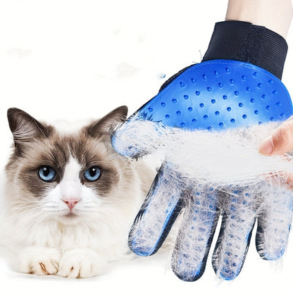 Pet Grooming Gloves, Pet De-Shedding Gloves, Dog Brush Gloves, Gentle De-Shedding Brush Gloves, De-Shedding Gloves De-Shedding Gloves, Grooming Easily And Neatly, Grooming Gloves for Dogs, Cats, Rabbits, And Horses with Long/