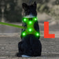 Light Up LED Dog Harness - No Pull Rechargeable Dog Vest with Detachable Battery, Washable Nylon Harness for Nighttime Walking & Camping, Multi-Color Options for Small Medium Large Dogs, Reflective Safety Features, Outdoor Pe