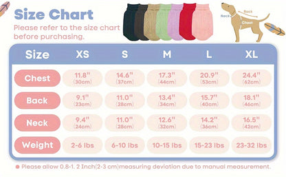 Cozy Pink Turtleneck Dog Sweater - Warm Knit Pullover for Small to Medium Breeds, Soft Long-Sleeve Pet Apparel for Chihuahuas, Bulldogs, Dachshunds, Dog Clothes