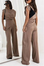 Poised Allure Draped Two-Piece Set